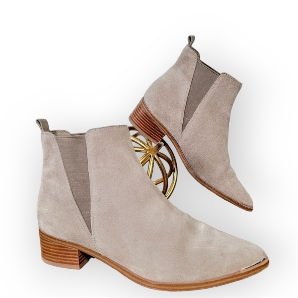 Marc Fischer Western Suede Ankle Boots Size 7